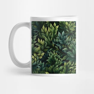 Green Leaves Pattern 14 Mug